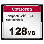 Transcend 128MB INDUSTRIAL TEMP CF180I CF CARD, (MLC) paměťová karta (SLC mode), 85MB/s R, 70MB/s W TS128MCF180I