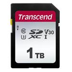 Transcend 1TB SDXC 300S (Class 10) UHS-I U3 V30 paměťová karta, 100 MB/s R, 85 MB/s W TS1TSDC300S