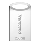 Transcend 256GB JetFlash 710S, USB 3.1 Gen 1 flash disk, malé rozměry, stříbrný kov TS256GJF710S