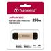 Transcend 256GB JetFlash 930C, USB-C/USB 3.2 (Gen 1) duální flash disk, 420MB/s R, 400MB/s W, zlatý TS256GJF930C