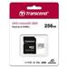 Transcend 256GB microSDXC 300S UHS-I U3 V30 A1 (Class 10) paměťová karta (s adaptérem), 95MB/s R, 45MB/s TS256GUSD300S-A