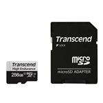 Transcend 256GB microSDXC 350V UHS-I U1 (Class 10) High Endurance paměťová karta, 95MB/s R, 40MB/s W TS256GUSD350V