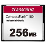 Transcend 256MB INDUSTRIAL TEMP CF180I CF CARD, (MLC) paměťová karta (SLC mode), 85MB/s R, 70MB/s W TS256MCF180I