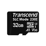Transcend 32GB microSDHC230I UHS-I U3 V30 A1 (Class 10) 3D TLC (SLC mode) průmyslová paměťová karta, 100MB/ TS32GUSD230I