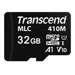 Transcend 32GB microSDHC410M UHS-I U1 (Class 10) A1 V10 MLC průmyslová paměťová karta (bez adaptéru) TS32GUSD410M