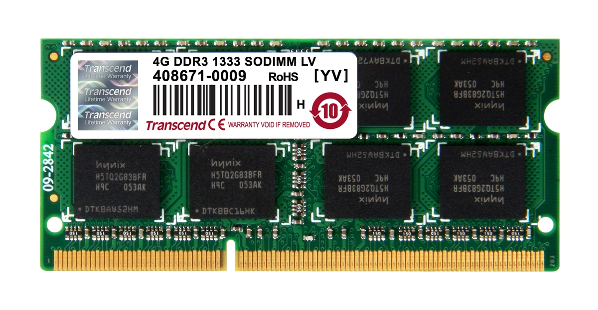 Transcend 4GB 1333MHz DDR3L CL9 SO-DIMM 1.35V TS512MSK64W3N