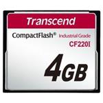 Transcend 4GB INDUSTRIAL TEMP CF220I CF CARD (SLC) Fixed disk and UDMA5 TS4GCF220I