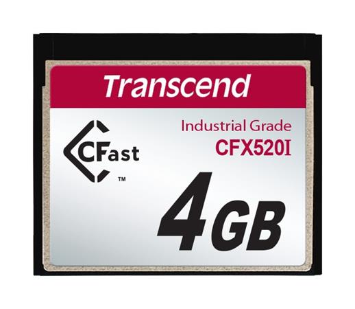 Transcend 4GB INDUSTRIAL TEMP CFAST CFX520I paměťová karta (SLC) TS4GCFX520I