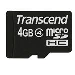 Transcend 4GB microSDHC (Class 4) paměťová karta (bez adaptéru) TS4GUSDC4