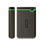 TRANSCEND 4TB StoreJet 25M3S SLIM, 2.5”, USB 3.0 (3.1 Gen 1) Externí Anti-Shock disk, tenký profil, šedo/zel TS4TSJ25M3S