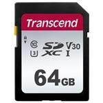 Transcend 64GB SDXC 300S (Class 10) UHS-I U3 V30 paměťová karta, 95 MB/s R, 45 MB/s W TS64GSDC300S