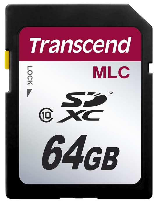 Transcend 64GB SDXC (Class 10) MLC průmyslová paměťová karta (bez adaptéru), 20MB/s R, 20MB/s W TS64GSDXC10M