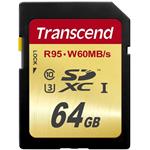Transcend 64GB SDXC (Class 10) UHS-I U3 paměťová karta, 95 MB/s R, 60 MB/s W TS64GSDU3