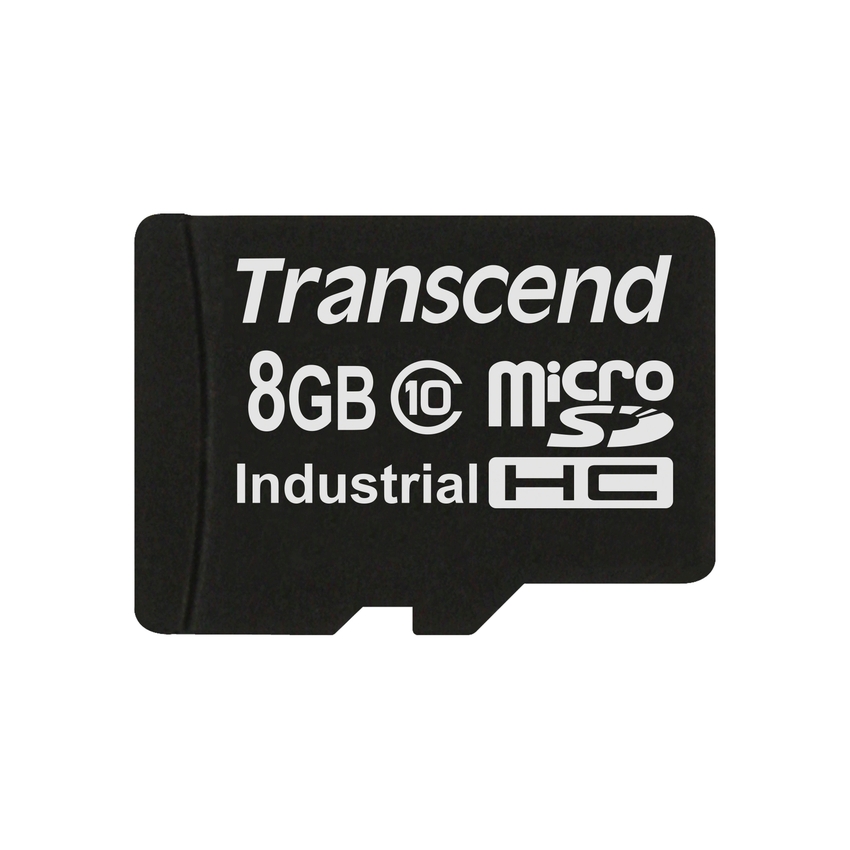 Transcend 8GB microSDHC (Class 10) MLC průmyslová paměťová karta (bez adaptéru), 20MB/s R, 18MB/s W TS8GUSDC10I