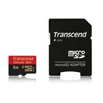 Transcend 8GB microSDHC (Class10) UHS-I 600x (Ultimate) MLC paměťová karta (s adaptérem) TS8GUSDHC10U1