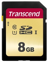 Transcend 8GB SDHC 500S (Class 10) UHS-I U1 (Ultimate) MLC paměťová karta TS8GSDC500S