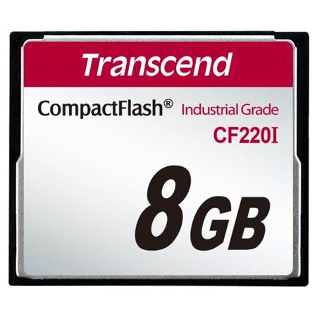 Transcend CF220I Industrial Grade - Paměťová karta flash - 8 GB - CompactFlash TS8GCF220I