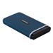 Transcend ESD370C 1TB USB 3.1 Gen2 (USB-C) Externí Anti-Shock SSD disk (3D TLC), 1050MB/R, 950MB/W, modrý TS1TESD370C