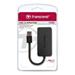Transcend HUB2 - Rozbočovač - 4 x SuperSpeed USB 3.0 - desktop TS-HUB2K