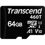 TRANSCEND Industrial Micro SDXC 460T 64GB, Class 10 UHS-I U1 A1, 3D TLC BiCS5 TS64GUSD460T-VS1