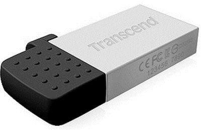 Transcend JetFlash Mobile 380 - Jednotka USB flash - 8 GB - USB 2.0 - stříbrná TS8GJF380S