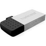 Transcend JetFlash Mobile 380 - Jednotka USB flash - 8 GB - USB 2.0 - stříbrná TS8GJF380S