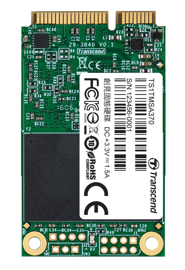 TRANSCEND MSA370 1TB SSD disk mSATA, SATA III (MLC) TS1TMSA370