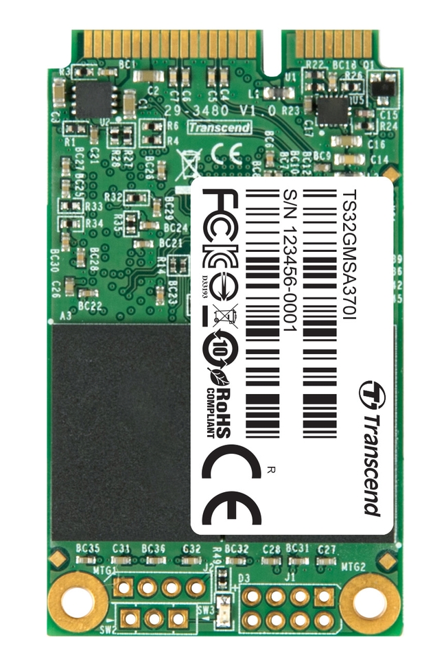 TRANSCEND MSA370 32GB Industrial SSD disk mSATA, SATA III (MLC) TS32GMSA370I