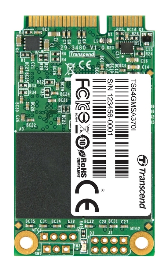 TRANSCEND MSA370 64GB Industrial SSD disk mSATA, SATA III (MLC) TS64GMSA370I