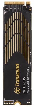 TRANSCEND MTE260S 1TB, M.2 2280, PCIe Gen5x4, NVMe 2.0, 3D TLC, with Dram(Graphene Heatsink),14000MB/s R, 98 TS1TMTE260S