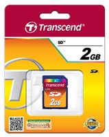 Transcend - Pamě?ová karta flash - 2 GB - SD TS2GSDC