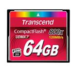 Transcend - Pamě?ová karta flash - 64 GB - 800x - CompactFlash TS64GCF800