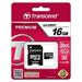 Transcend - Pamě?ová karta flash (adaptér microSDHC - SD zahrnuto) - 16 GB - Class 10 - microSDHC TS16GUSDHC10