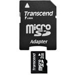 Transcend - Pamě?ová karta flash (SD adapter zahrnuto) - 2 GB - microSD TS2GUSD