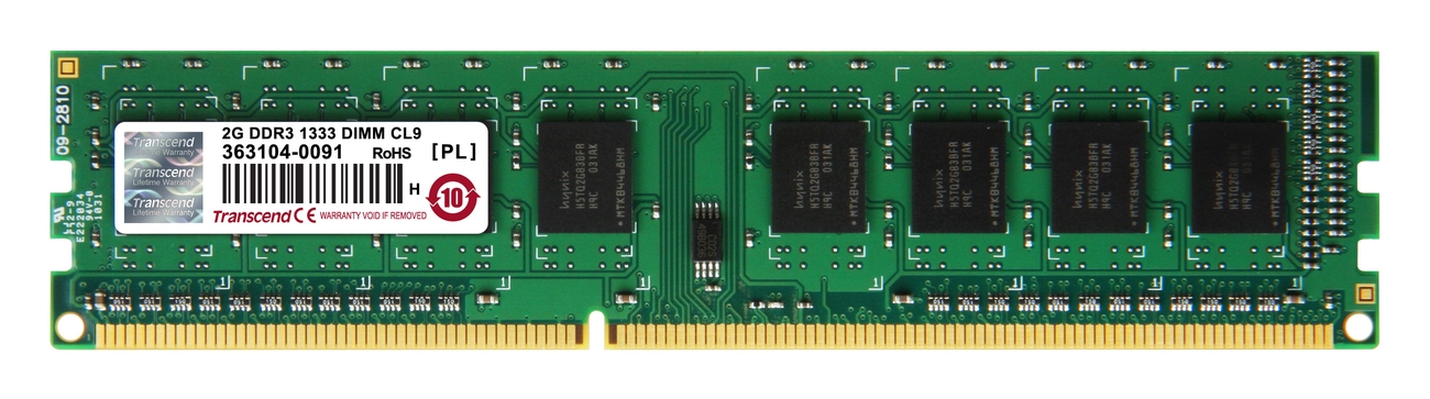 Transcend paměť 2GB DDR3-1333 CL9 TS256MLK64V3N