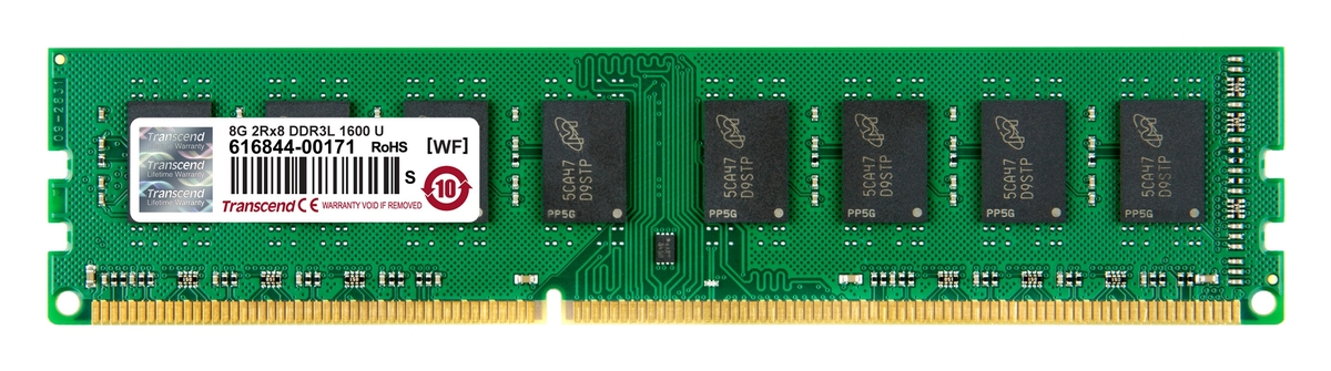 Transcend paměť 8GB DDR3L-1600 U-DIMM 2Rx8 CL11 TS1GLK64W6H