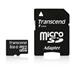 Transcend Premium - Pamě?ová karta flash (adaptér microSDHC - SD zahrnuto) - 8 GB - Class 10 - 133x TS8GUSDHC10