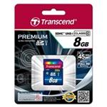 Transcend Premium - Paměťová karta flash - 8 GB - UHS Class 1 / Class10 - 400x - SDHC UHS-I TS8GSDU1