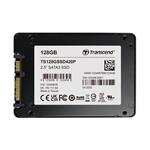 TRANSCEND SSD420P 128GB Industrial PLP (3K P/E) SSD disk 2.5" SATA3, MLC, Aluminium case, 530MB/s R, 210 M TS128GSSD420P