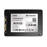 TRANSCEND SSD452K 64GB Industrial (3K P/E) SSD disk 2.5" SATA3, 3D TLC, Aluminium case, 560MB/s R, 520 MB/W TS64GSSD452K