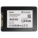 TRANSCEND SSD470K-I 256GB Industrial (3K P/E) SSD disk 2.5" SATA3, 3D TLC, Aluminium case, 560MB/s R, 52 TS256GSSD470K-I