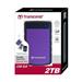 Transcend StoreJet 25H3P - Pevný disk - 2 TB - externí (přenosný) - 2.5" - USB 3.0 - brilliant purp TS2TSJ25H3P