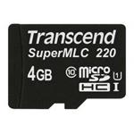 Transcend SuperMLC SDHC karta 4GB UHS-I (čtení/zápis: 85/65MB/s) TS4GUSD220I