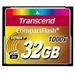 Transcend Ultimate - Pamě?ová karta flash - 32 GB - 1000x - CompactFlash TS32GCF1000