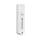 TRANSCEND USB Flash Disk JetFlash®370, 8GB, USB 2.0, White (R/W 13/4 MB/s) TS8GJF370