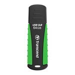 TRANSCEND USB Flash Disk JetFlash®810, 64GB, USB 3.0, Black/Green (voděodolný, nárazuvzdorný) (R/W 80/25 MB/s TS64GJF810