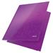 Tříchlopňové desky Leitz WOW, A4, purpurová 39820062