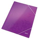 Tříchlopňové desky Leitz WOW, A4, purpurová 39820062