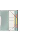 Třídící desky Esselte Colour'Ice, 6 listů, mix barev 626255