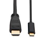 Tripplite Adaptér USB-C / HDMI (Samec/Samec), 4K 60Hz, 4:4:4, HDCP 2.2, černá, 0.9m U444-003-H4K6BM